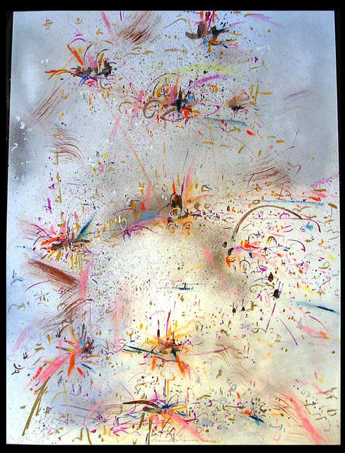 Artist Richard Lazzara. 'CARNIVAL DANCE' Artwork Image, Created in 1984, Original Pastel. #art #artist
