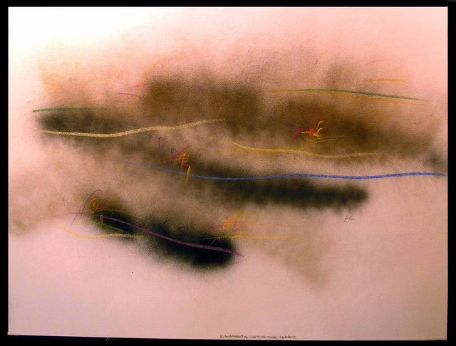 Richard Lazzara  'CHARTING THE HEAVENS', created in 1984, Original Pastel.