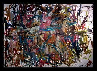 Richard Lazzara: 'DECIPHER INSCRIPTIONS', 1972 Oil Painting, History. DECIPHER INSCRIPTIONS 1972 is from the' NYC CAVE PAINTING' group as a momento from 
