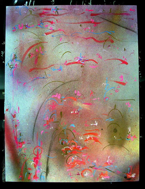 Artist Richard Lazzara. 'DEFLECTED PARTICLE' Artwork Image, Created in 1985, Original Pastel. #art #artist