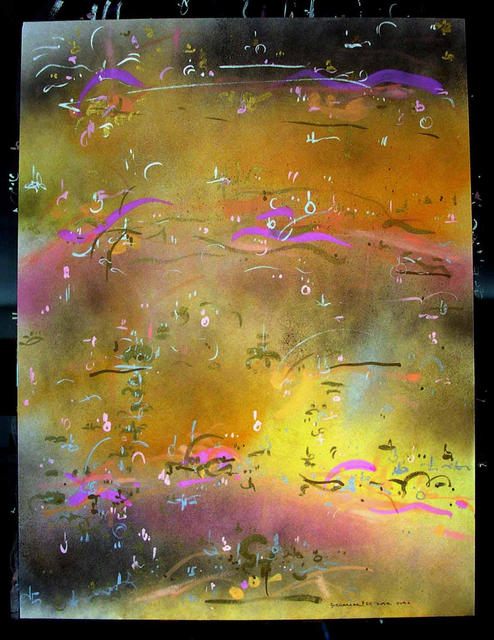 Artist Richard Lazzara. 'DUSKOVER' Artwork Image, Created in 1985, Original Pastel. #art #artist