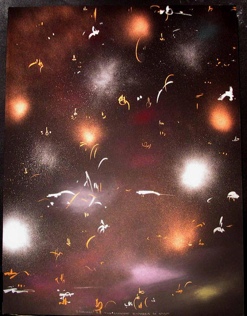 Artist Richard Lazzara. 'EMPHASIS ON SPIRIT' Artwork Image, Created in 1986, Original Pastel. #art #artist
