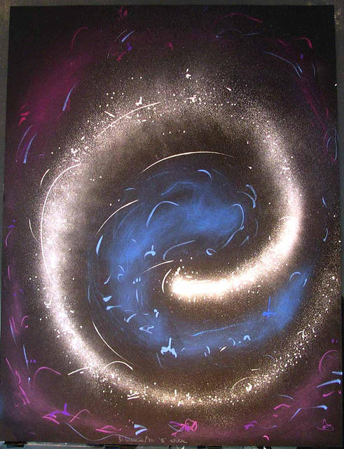 Artist Richard Lazzara. 'E SPIRAL' Artwork Image, Created in 1986, Original Pastel. #art #artist