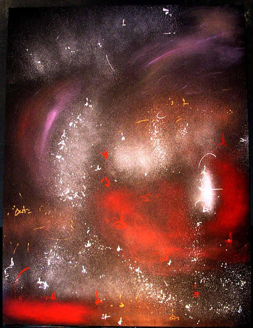 Artist Richard Lazzara. 'FIRE IS THE GRACE' Artwork Image, Created in 1986, Original Pastel. #art #artist