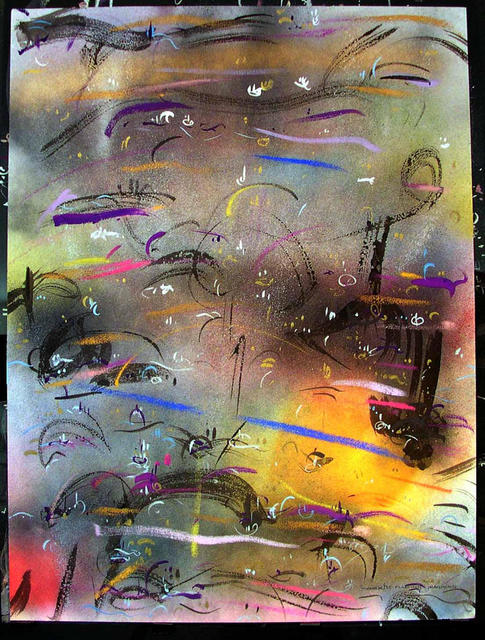 Richard Lazzara  'FLOATING IMAGINE', created in 1985, Original Pastel.