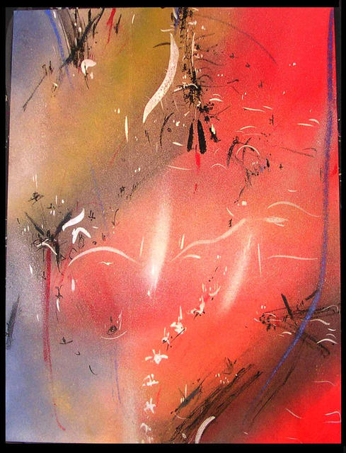 Artist Richard Lazzara. 'FOUNTAINHEAD' Artwork Image, Created in 1984, Original Pastel. #art #artist