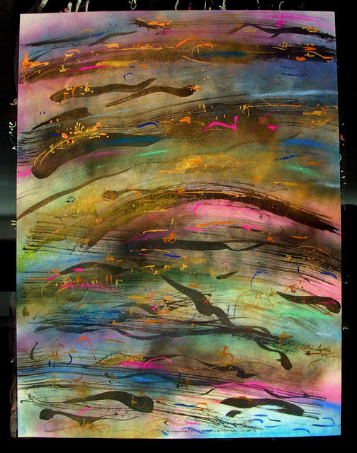 Artist Richard Lazzara. 'GRISHNESWAR LINGAM' Artwork Image, Created in 1985, Original Pastel. #art #artist