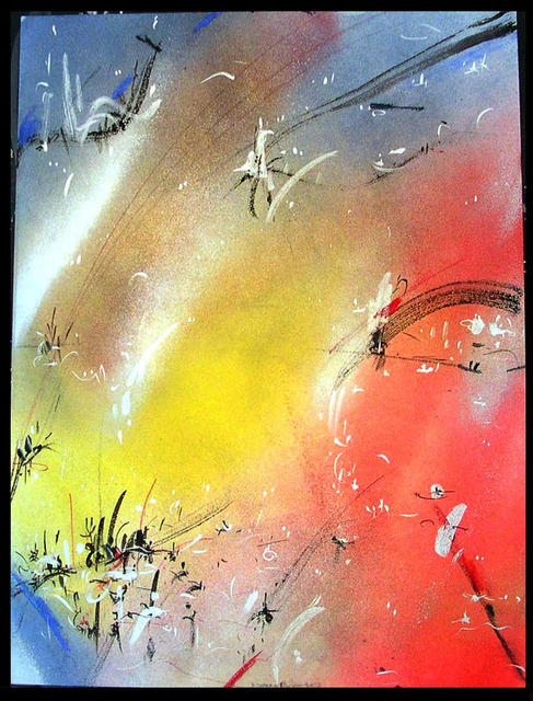 Artist Richard Lazzara. 'HOTBED' Artwork Image, Created in 1984, Original Pastel. #art #artist