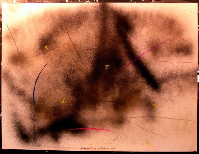 Richard Lazzara  'IN THE BUBBLE GUM', created in 1984, Original Pastel.