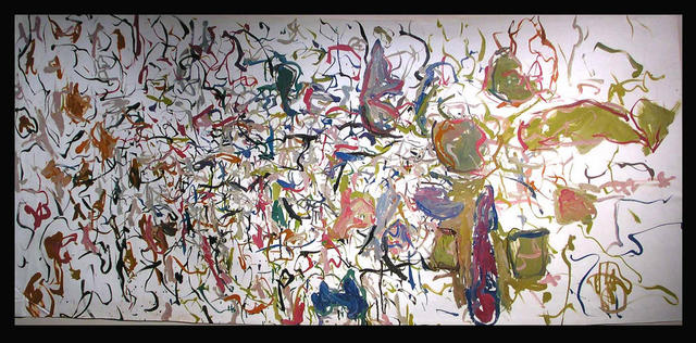Richard Lazzara  'JUNGLEY LINE TO FORM', created in 1972, Original Pastel.