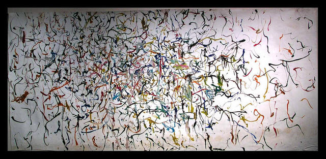 Artist Richard Lazzara. 'JUNGLEY MEMORIES' Artwork Image, Created in 1972, Original Pastel. #art #artist