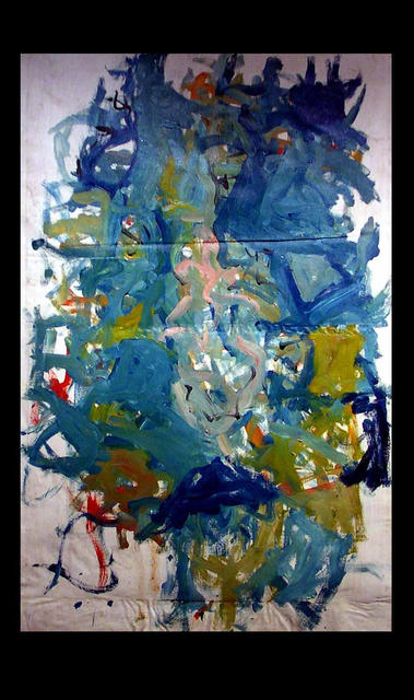 Artist Richard Lazzara. 'KNOT OF BLUE' Artwork Image, Created in 1972, Original Pastel. #art #artist