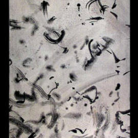 Richard Lazzara: 'LOTUS POSTURE', 1974 Acrylic Painting, Culture. Artist Description: LOTuS POSTURE 1974 is a sumie calligraphic painting from the HAIKU KOAN  collection as found at 