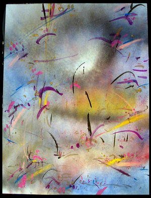 Richard Lazzara: 'MAGIC EYE', 1984 Calligraphy, Visionary. MAGIC EYE 1984 is from the sumie consensus paintings 10X at 
