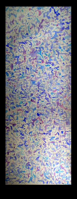 Artist Richard Lazzara. 'MUSTARD SEED GARDEN MANUAL' Artwork Image, Created in 1974, Original Pastel. #art #artist