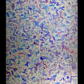 Richard Lazzara: 'MUSTARD SEED GARDEN MANUAL', 1974 Acrylic Painting, Culture. Artist Description: MUSTARD SEED GARDEN MANUAL 1974 is a  sumie calligraphic painting from the HAIKU KOAN COLLECTION as found at 