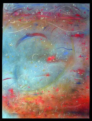 Richard Lazzara: 'NURTURING', 1987 Calligraphy, Visionary. NURTURING 1987  is a sumie calligraphy painting from the WHO AM I ? ALBUM, as found at 