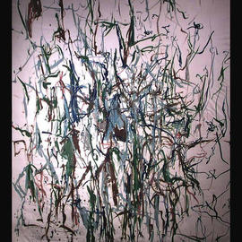 Richard Lazzara: 'NYC JUNGLEY REED STALKER', 1972 Oil Painting, Visionary. Artist Description: NYC JUNGLEY REED STALKER 1972 is from the 