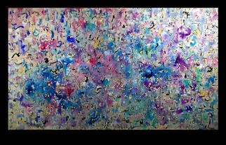 Richard Lazzara: 'OPENING CHRYSANTHEMUM', 1975 Acrylic Painting, Culture. OPENING CHRYSANTHEMUM 1975  is a sumie panorama painting  from the ONE WORLD CULTURE GROUP as seen at 