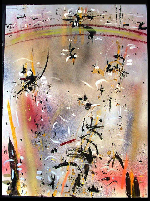 Artist Richard Lazzara. 'OZONE LAYER' Artwork Image, Created in 1984, Original Pastel. #art #artist