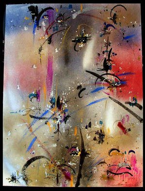 Richard Lazzara: 'PERMANENCE', 1984 Calligraphy, Visionary. PERMANENCE 1984 is from the sumie consensus paintings 10X at 