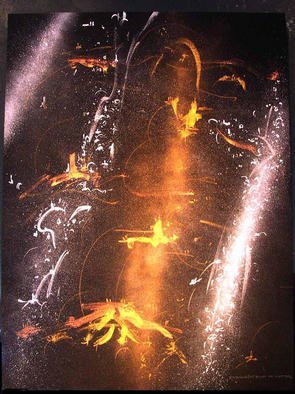 Richard Lazzara: 'POINT OF MATTER', 1986 Calligraphy, Visionary. POINT OF MATTER 1986 is a featured arrow to the sumie painting essence of the MAHAKALA SERIES targeted at 
