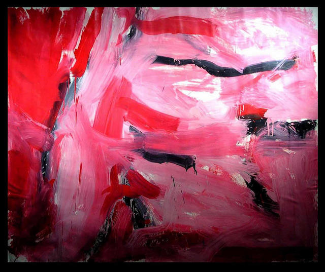 Artist Richard Lazzara. 'RED HOT IRON' Artwork Image, Created in 1973, Original Pastel. #art #artist