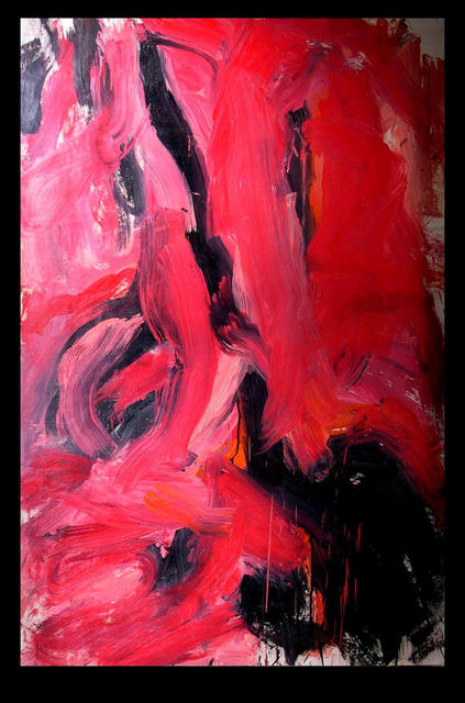 Richard Lazzara  'RED KALI', created in 1973, Original Pastel.