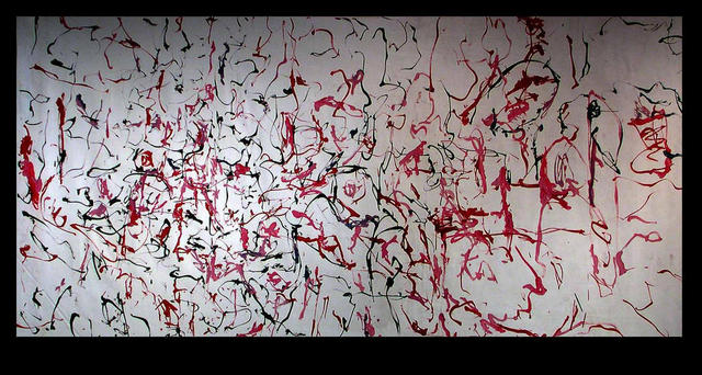 Artist Richard Lazzara. 'RED SAUCE SPAGHETTI' Artwork Image, Created in 1973, Original Pastel. #art #artist