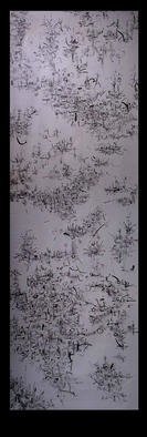 Richard Lazzara: 'SIX DISTANCES', 1974 Acrylic Painting, Culture. SIX DISTANCES 1974 is a sumie calligraphic painting from the HAIKU KOAN COLLECTION as found at 