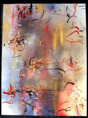 Richard Lazzara: 'SOAR', 1984 Calligraphy, Visionary. SOAR 1984 is from the sumie consensus paintings 10x at 