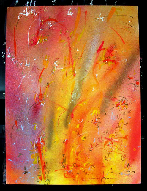 Richard Lazzara  'SOLAR PLUME', created in 1985, Original Pastel.