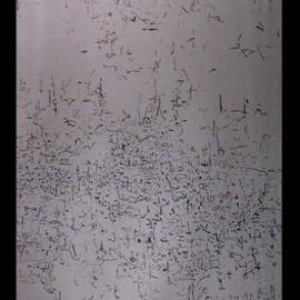 Richard Lazzara: 'SOME LONG SOME SHORT', 1974 Acrylic Painting, Culture. Artist Description: SOME LONG SOME SHORT 1974  is a sumie calligraphic painting from the HAIKU KOAN COLLECTION  found at 