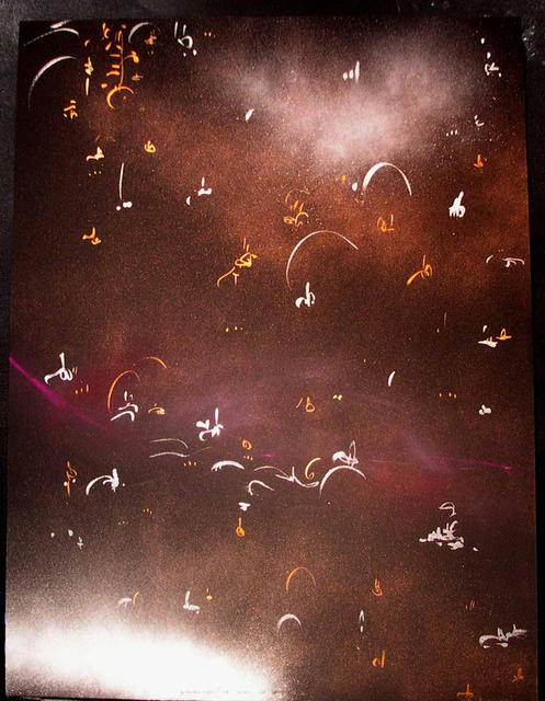 Artist Richard Lazzara. 'SONG OF SANNYASIN' Artwork Image, Created in 1986, Original Pastel. #art #artist