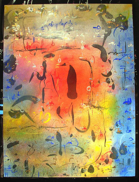 Artist Richard Lazzara. 'SOUNDINGS' Artwork Image, Created in 1985, Original Pastel. #art #artist