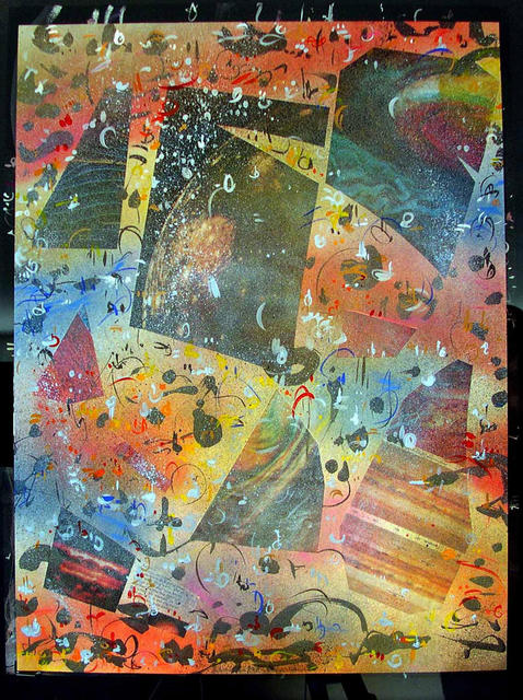 Richard Lazzara  'SPACE GALLERY', created in 1985, Original Pastel.