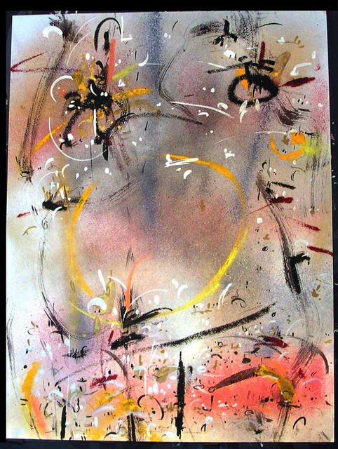 Richard Lazzara  'SPROUTED O', created in 1984, Original Pastel.