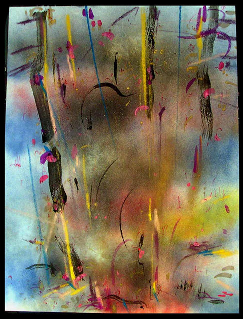 Richard Lazzara  'STRONG ARMED', created in 1984, Original Pastel.