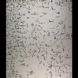 Richard Lazzara: 'SUBTLE POET', 1974 Acrylic Painting, Culture. Artist Description: SUBTLE POET 1974  is a sumie calligraphic painting from the HAIKU KOAN COLLECTION found at 