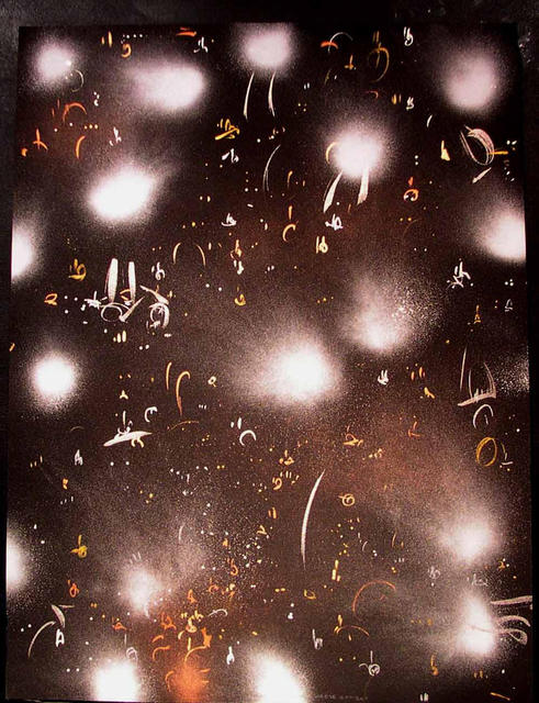 Artist Richard Lazzara. 'SWISS CHEESE EFFECT' Artwork Image, Created in 1986, Original Pastel. #art #artist