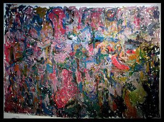 Richard Lazzara: 'THOUSANDS OF YEARS AGO CAVE ART', 1972 Oil Painting, History. THOUSANDS OF YEARS AGO CAVE ART 1972 is from the' NYC CAVE PAINTINGS' group available from 