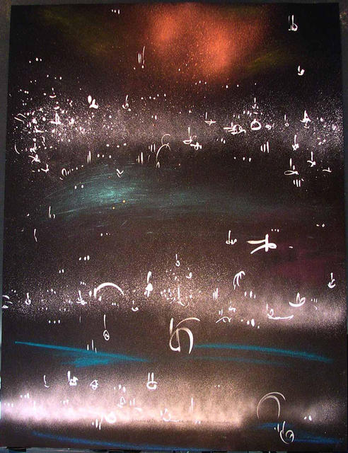 Artist Richard Lazzara. 'TRIPUNDRA BLACKLINGA' Artwork Image, Created in 1986, Original Pastel. #art #artist