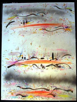 Richard Lazzara: 'TRI LEVEL', 1984 Calligraphy, Visionary. TRI LEVEL 1984 from the sumie consensus paintings 10x at 