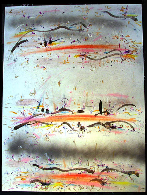 Richard Lazzara  'TRI LEVEL', created in 1984, Original Pastel.
