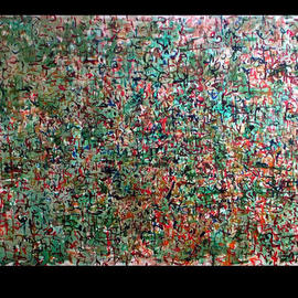 Richard Lazzara: 'UP FROM EARTH', 1975 Acrylic Painting, Culture. Artist Description: UP FROM EARTH 1975 is a sumie panorama painting from the ONE WORLD CULTURE GROUP as seen at 