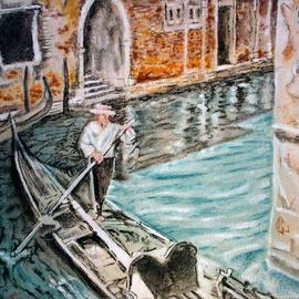 Richard Lazzara: 'Venetia Lazzara Gondola Ride for You', 2004 Other Painting, Culture. Artist Description: Venetia Lazzara Gondola Ride for You 2004 from the folio 