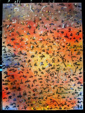 Richard Lazzara: 'WHICH WAY OUT', 1985 Mixed Media, Inspirational. As we look at this painting, we wonder 