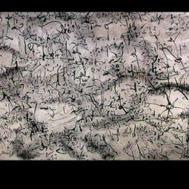Richard Lazzara: 'WIDE MINDSCAPES', 1975 Acrylic Painting, Culture. Artist Description: WIDE MINDSCAPES 1975  is a sumie panorama painting from the ONE WORLD CULTURE GROUP  as seen at 