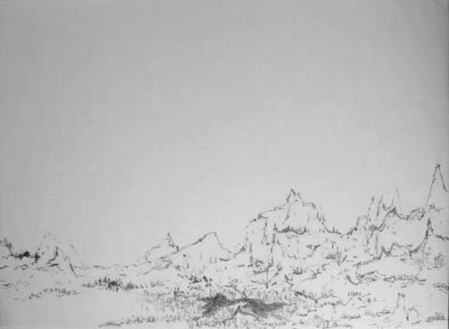 Richard Lazzara  'A Real Landscape', created in 1974, Original Pastel.