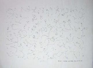 Richard Lazzara: 'a single plan', 1974 Calligraphy, Visionary. A SINGLE PLAN, from the folio MINDSCAPES is available at 